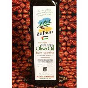 Zatoun Palestinian Organic Extra Virgin Olive Oil - 500 mL - 6 Bottles