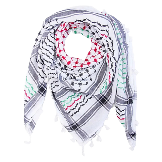 Flag  Scarf NEW IN: Nabulsi Palestinian Flag Kufiya (Made in Palestine)